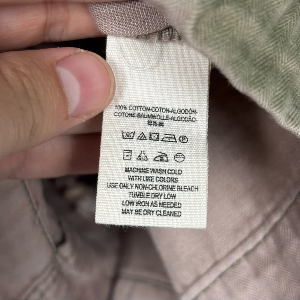 Free People Not Your Brother’s Military Style Jacket Size Small Olive Khaki Moss - Picture 11 of 16